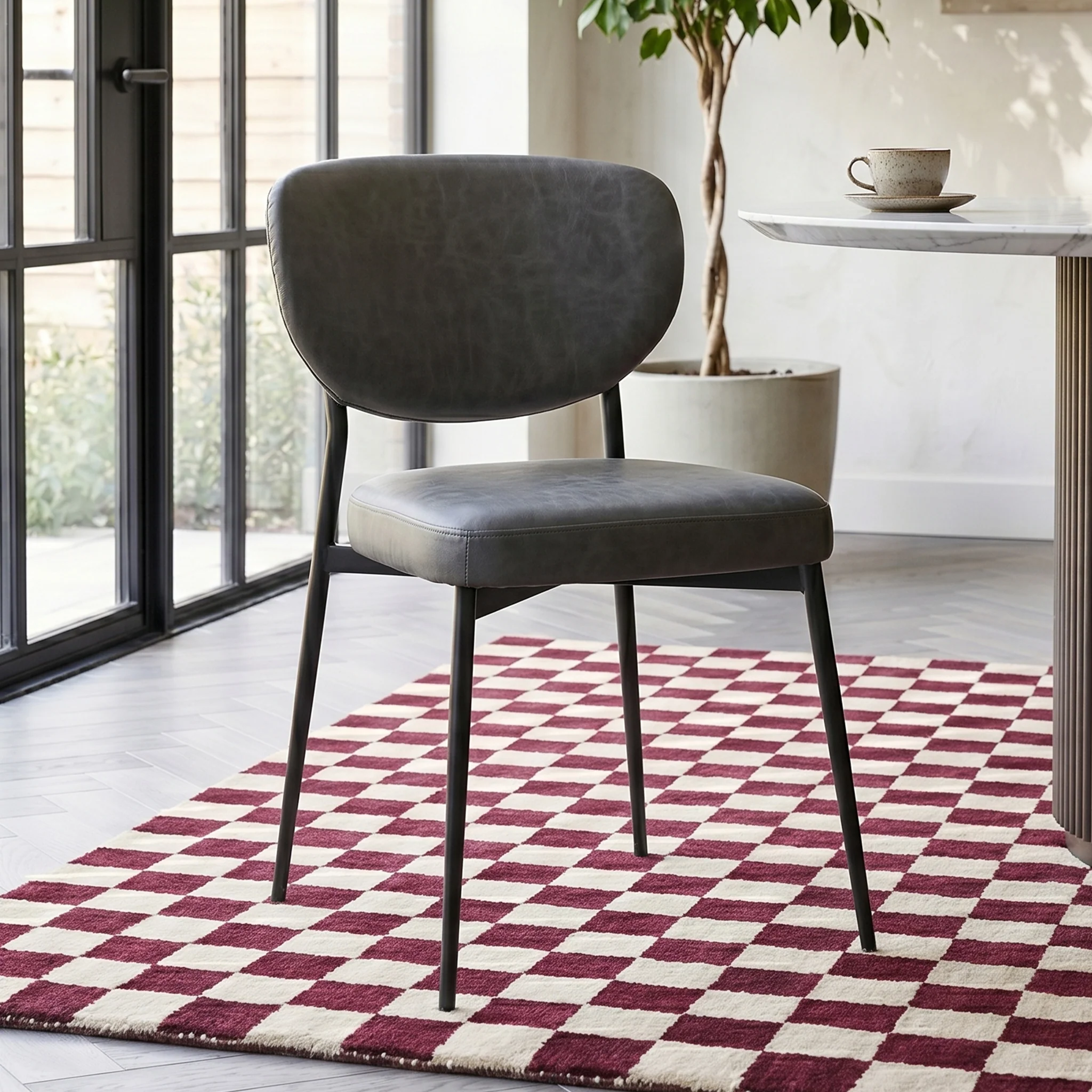 Alfaro Faux Leather Dining Chair - Image 2