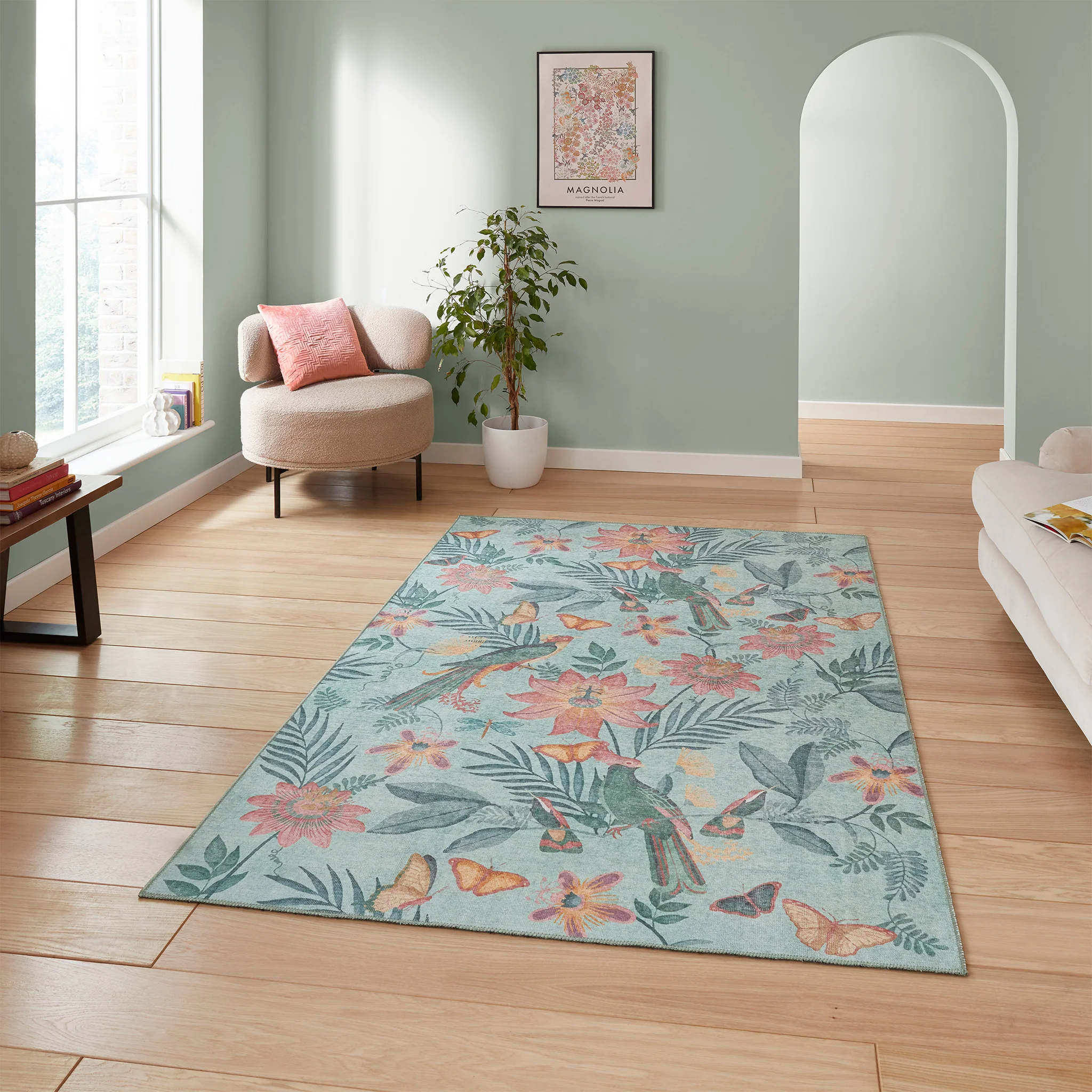 Amaya Tropical Birds Washable Rug - Image 12