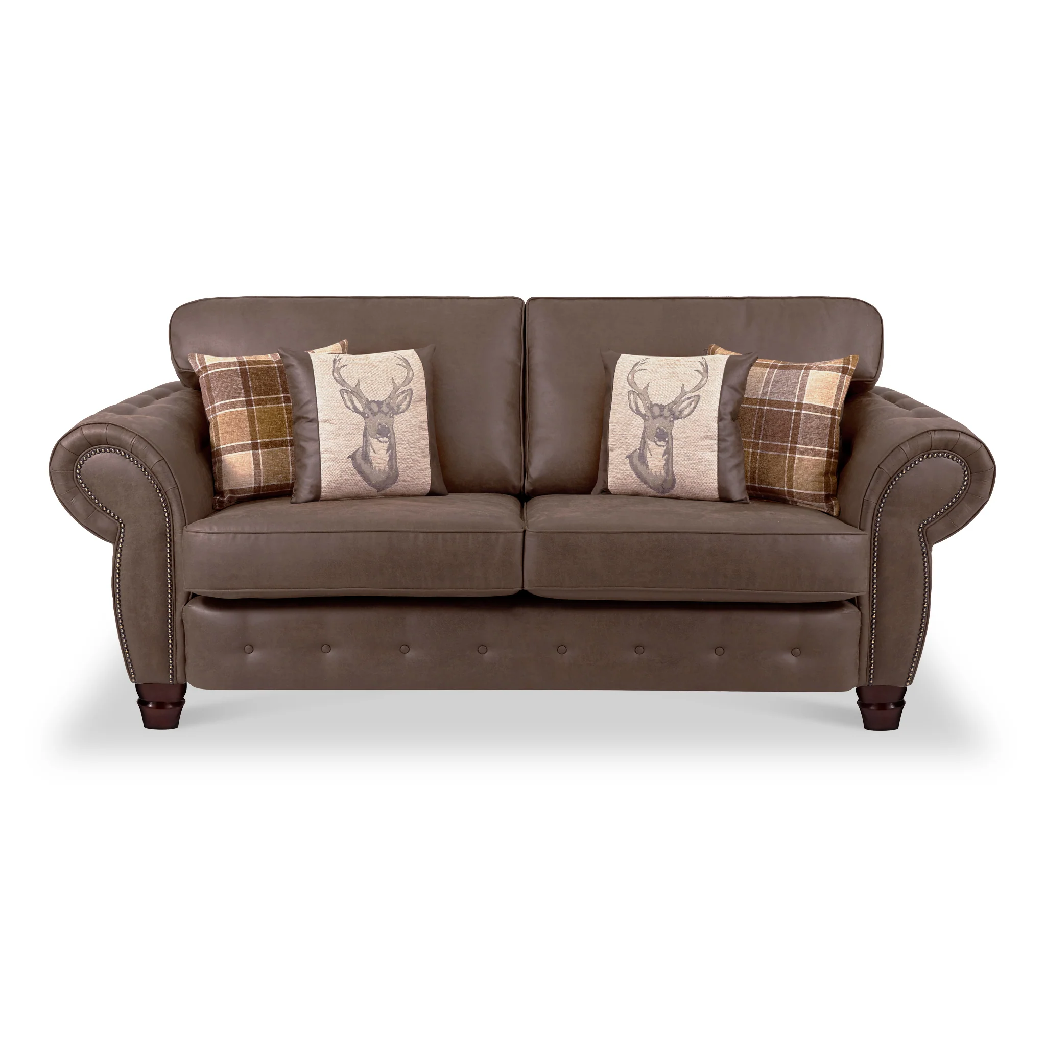 Ashford Faux Leather 3 Seater Sofa