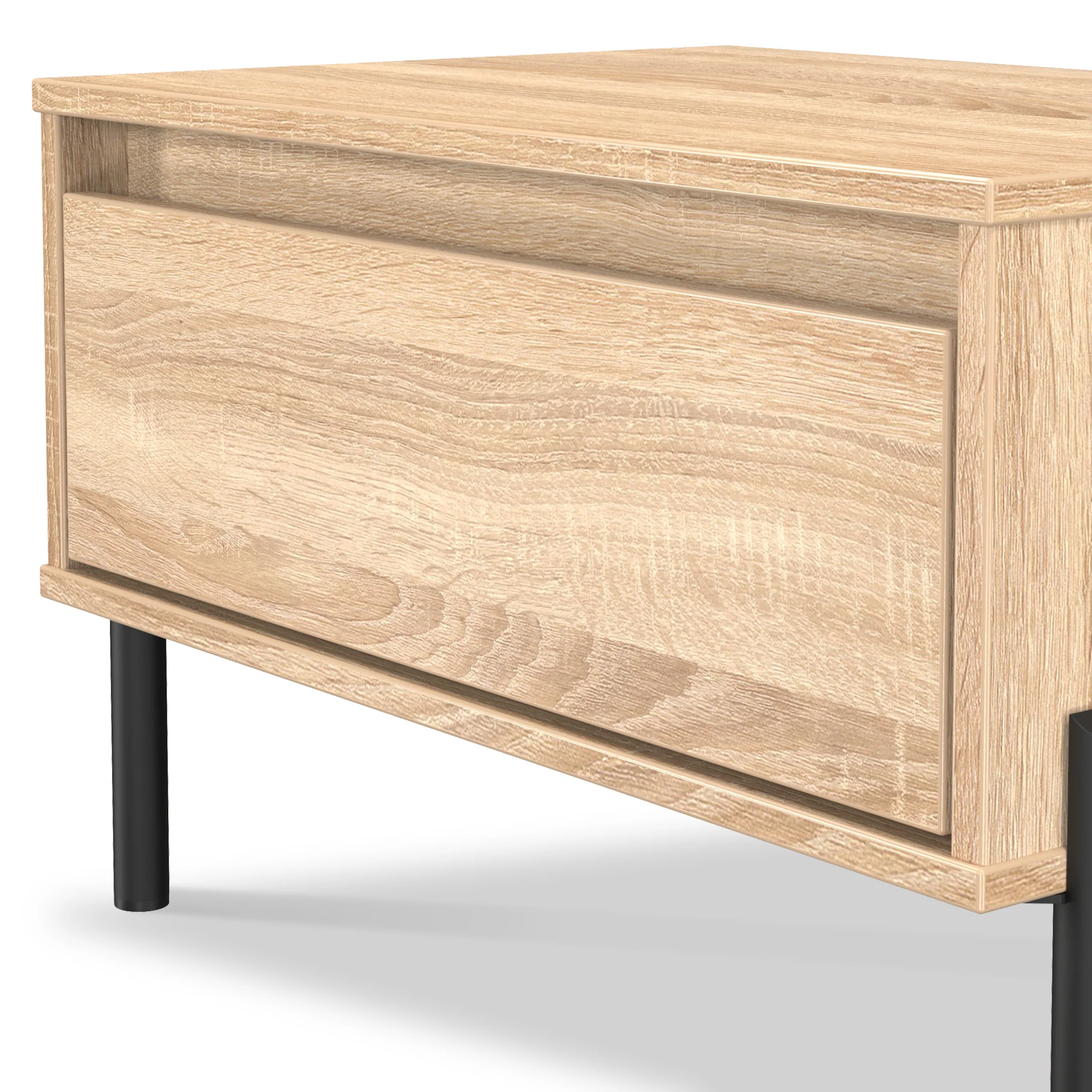 Axton 1 Drawer Wide Bedside Table - Image 4