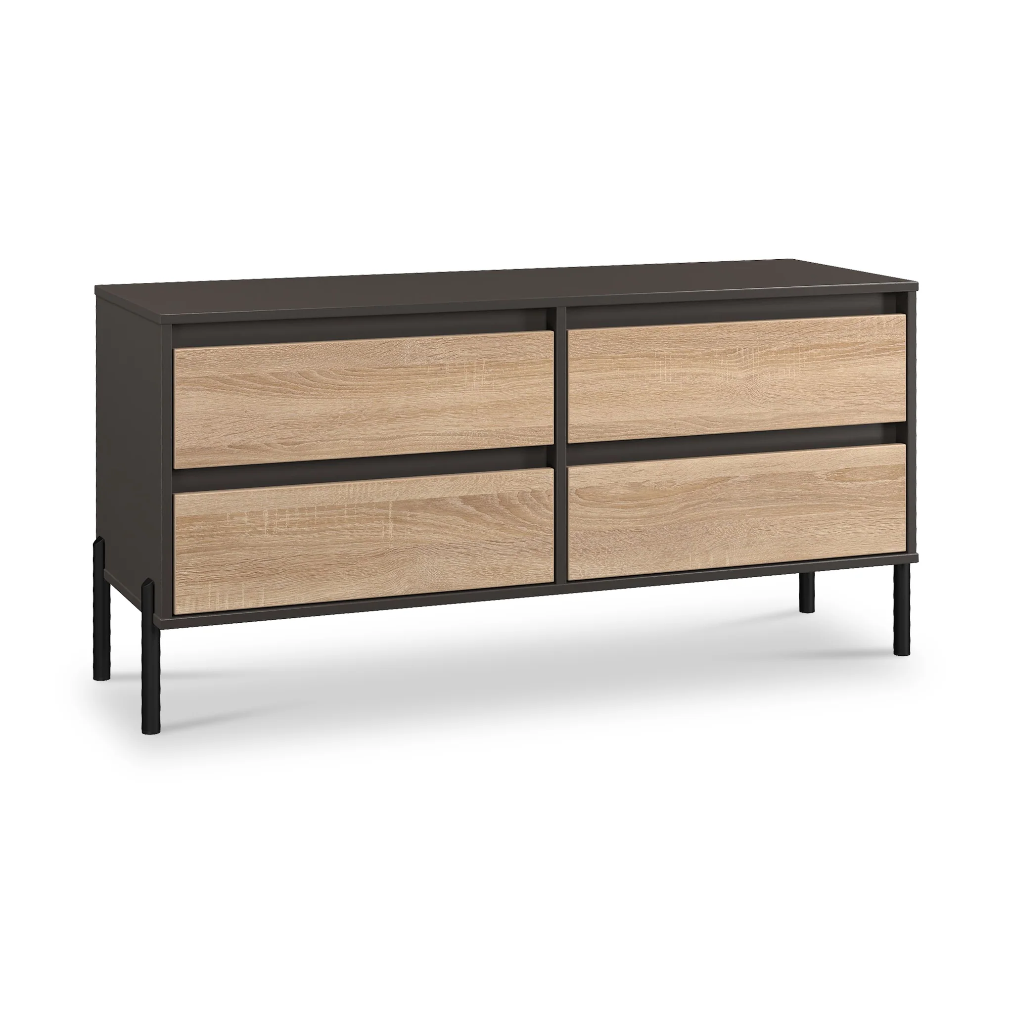 Axton 4 Drawer Low Storage Unit - Image 13