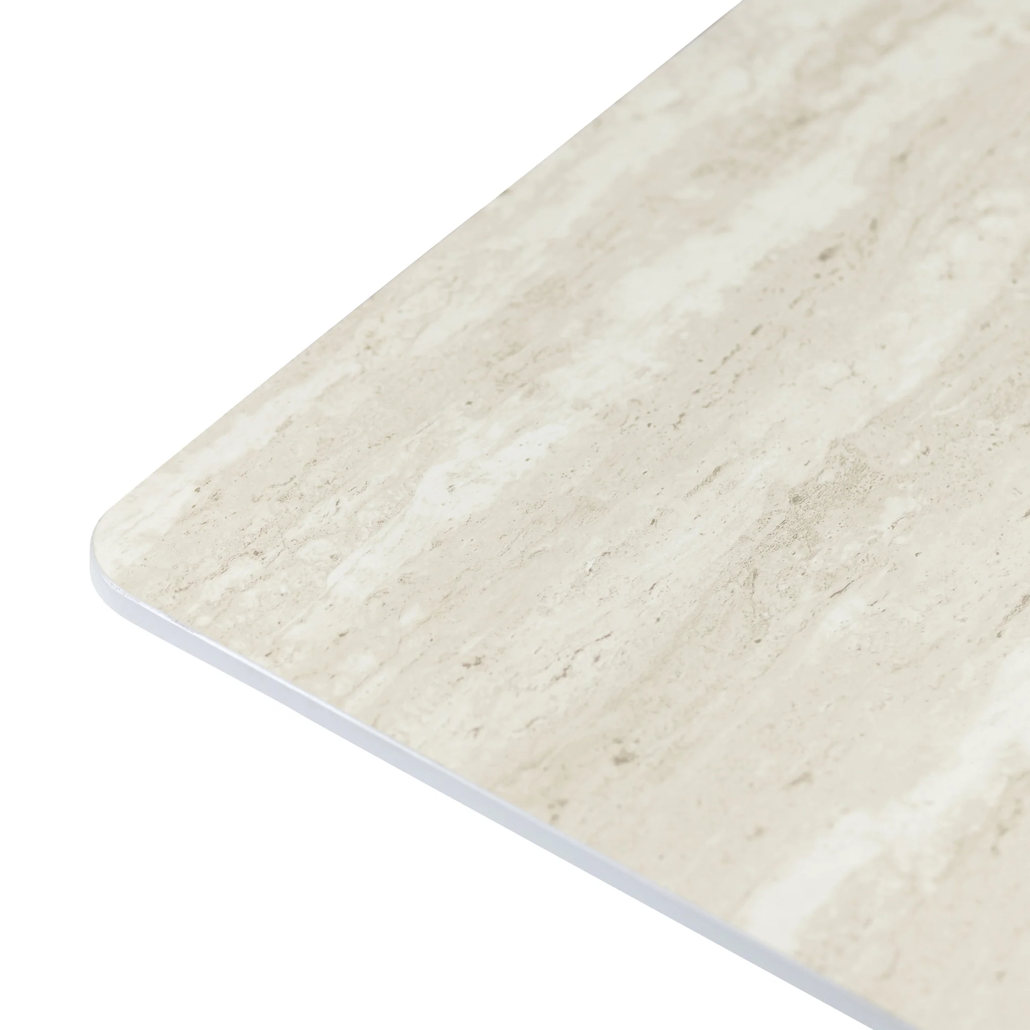 Barlo 160cm Travertine Effect Dining Table - Image 3
