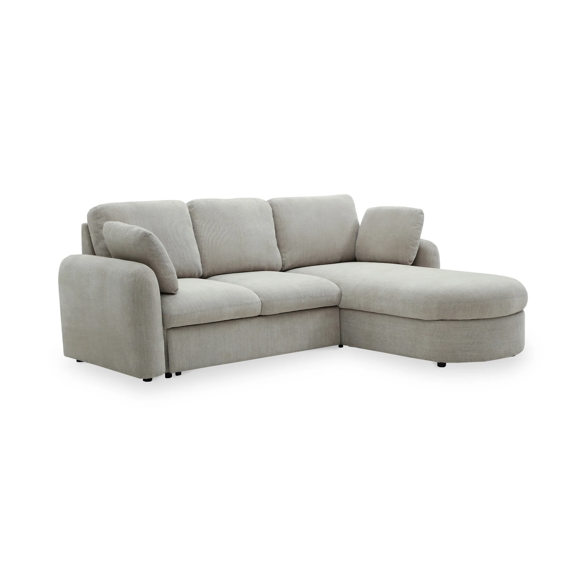 Belvere Curved Corner 3 Seater Sofa Bed - Image 35