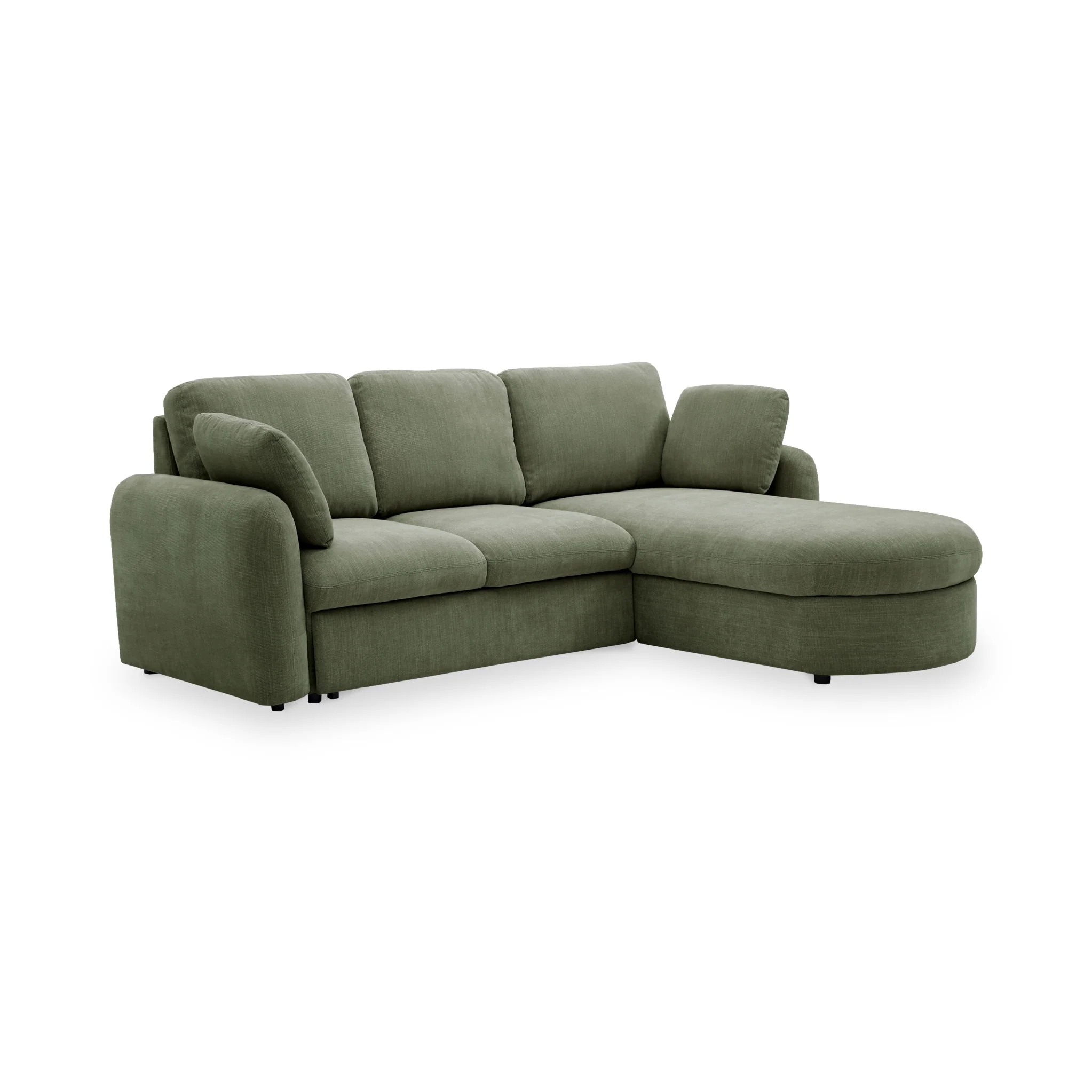Belvere Curved Corner 3 Seater Sofa Bed - Image 8