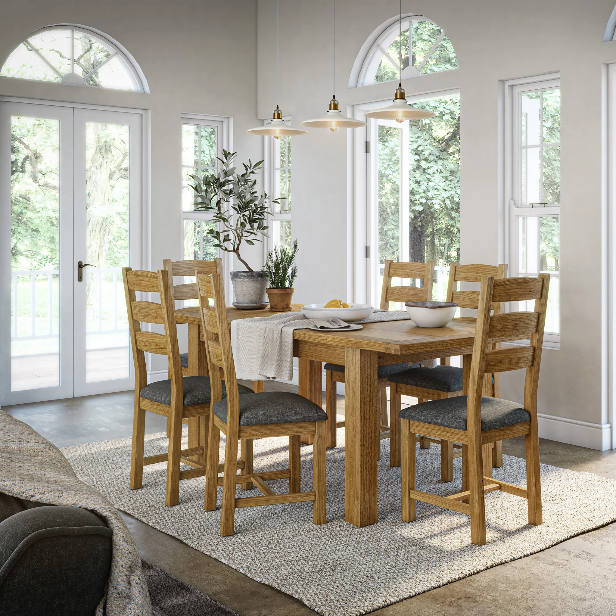Broadway Oak Compact Butterfly Extending Dining Table - Image 24
