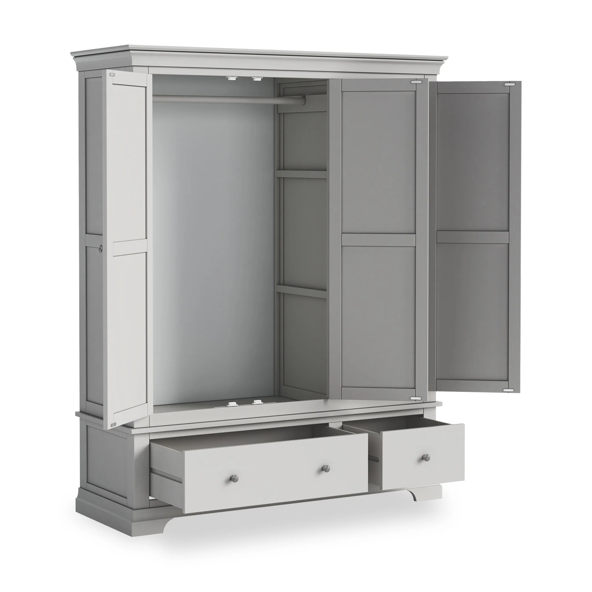 Colette Triple Wardrobe with 2 Drawers - Image 30