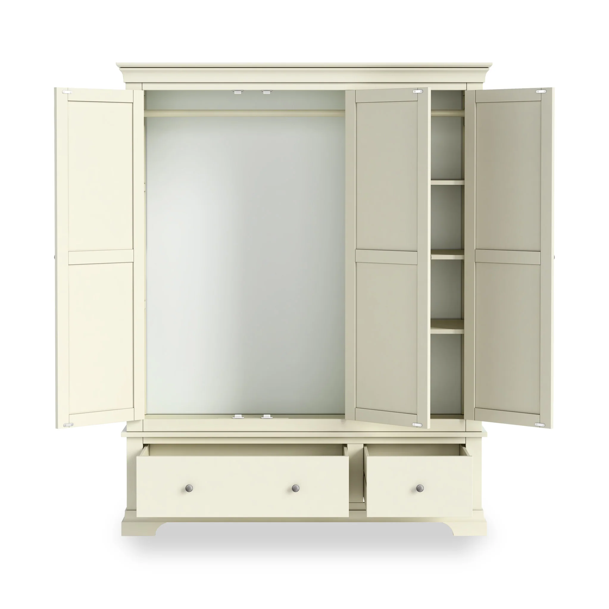 Colette Triple Wardrobe with 2 Drawers - Image 9