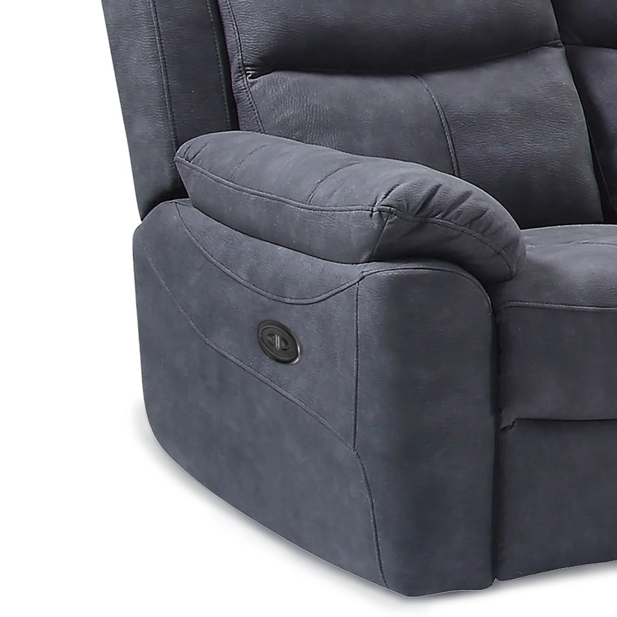 Conway Charcoal Power Reclining 2 Seater Sofa - Image 4