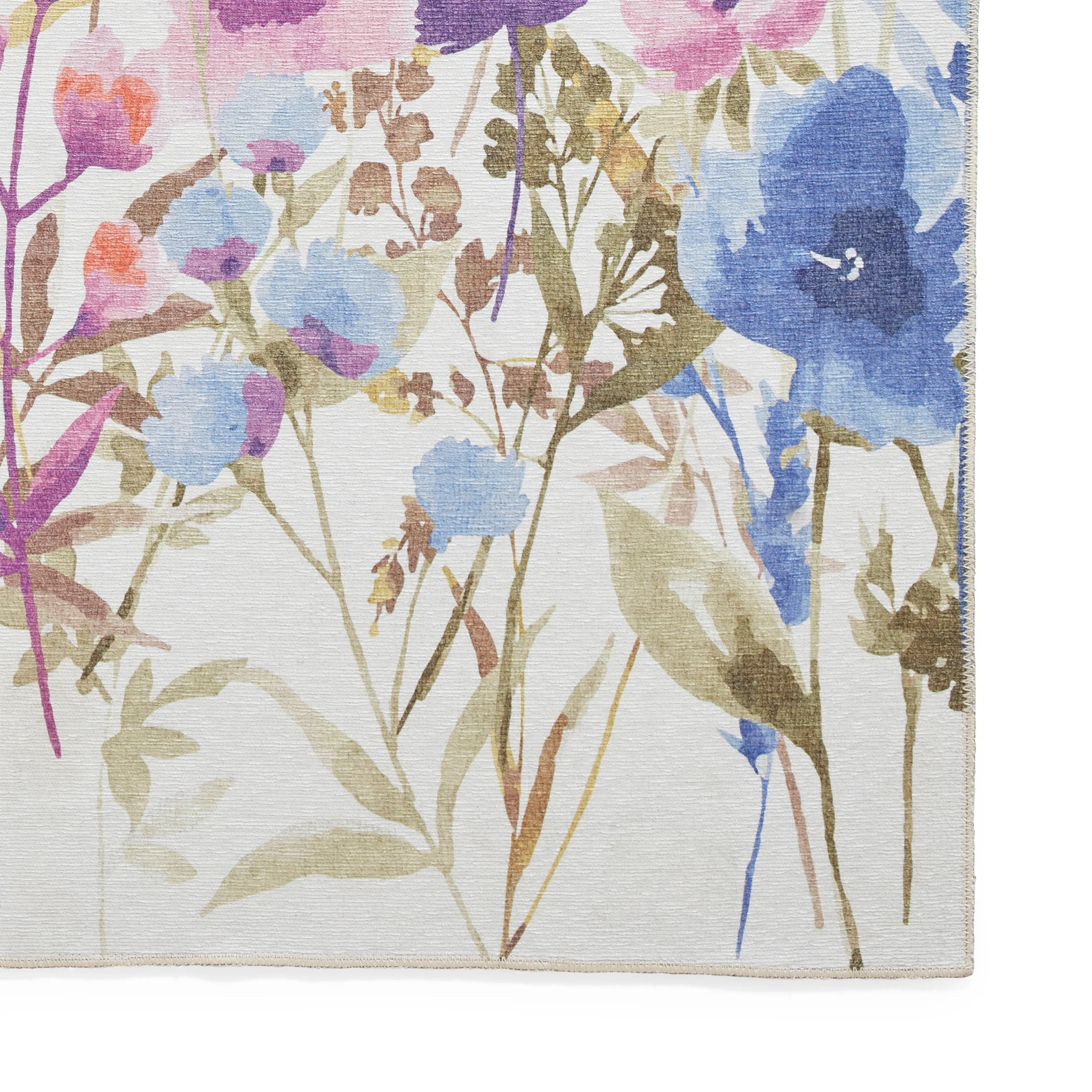 Country Floral Washable Rug - Image 15