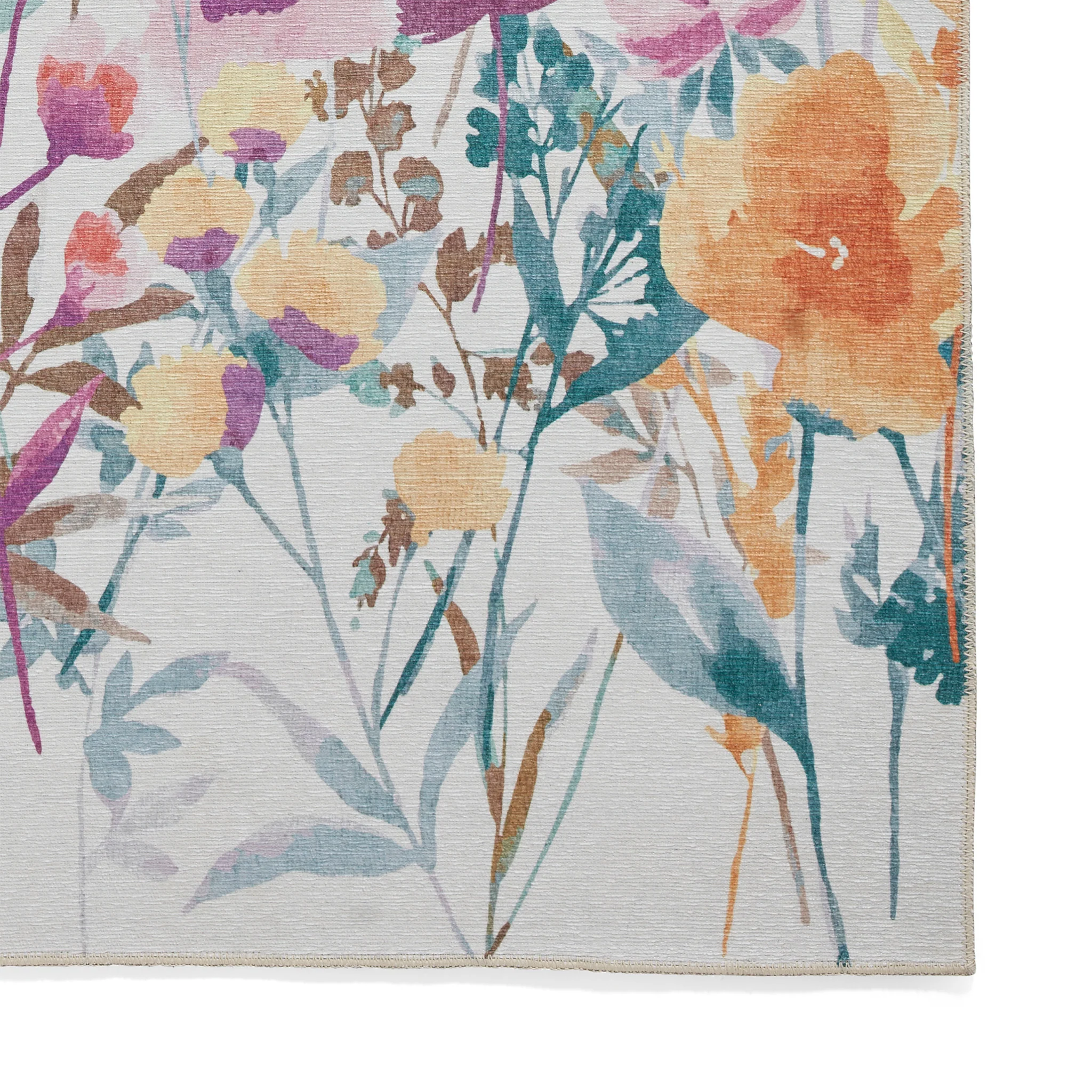 Country Floral Washable Rug - Image 8
