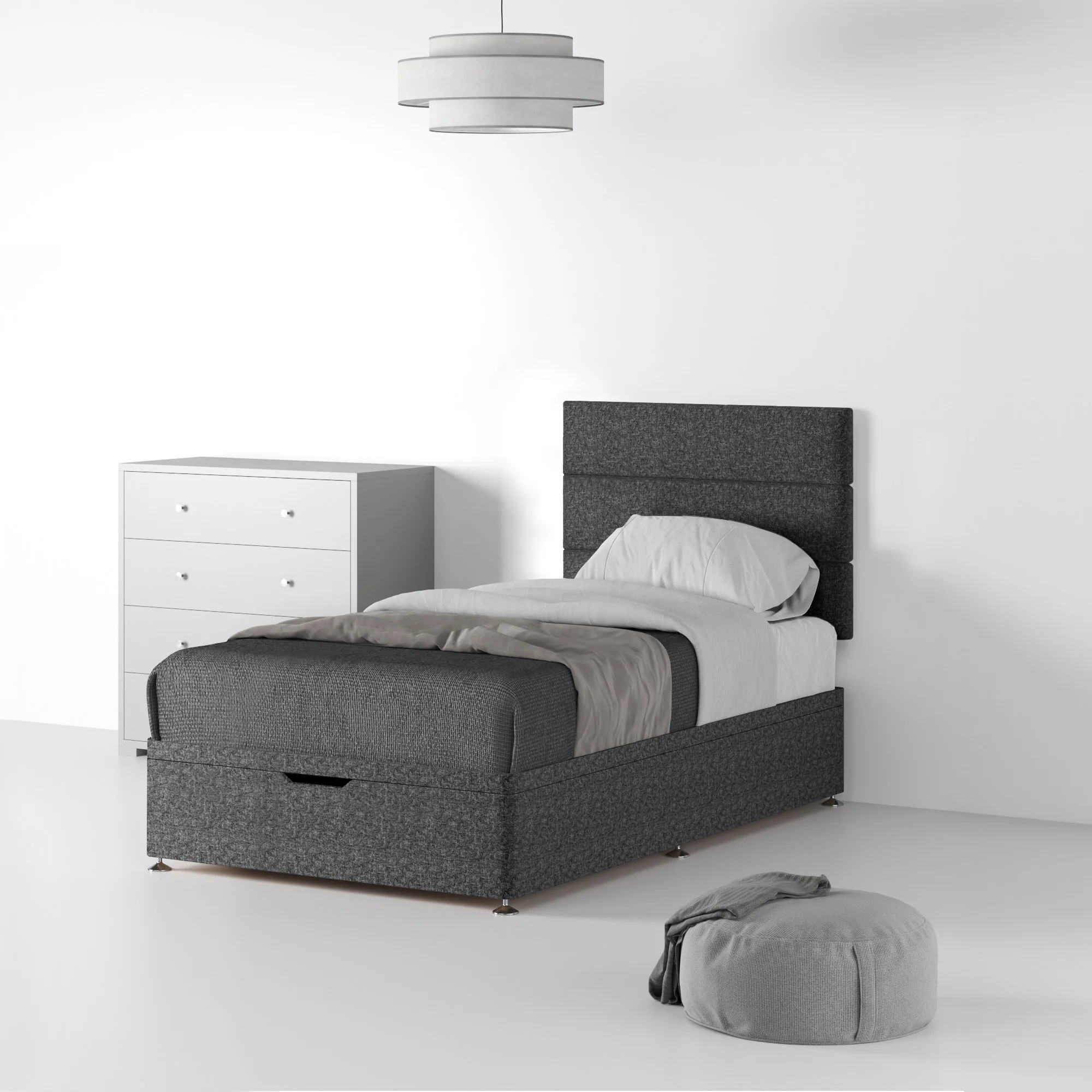Farrow Bar Linen Divan Bed and Headboard - Image 51
