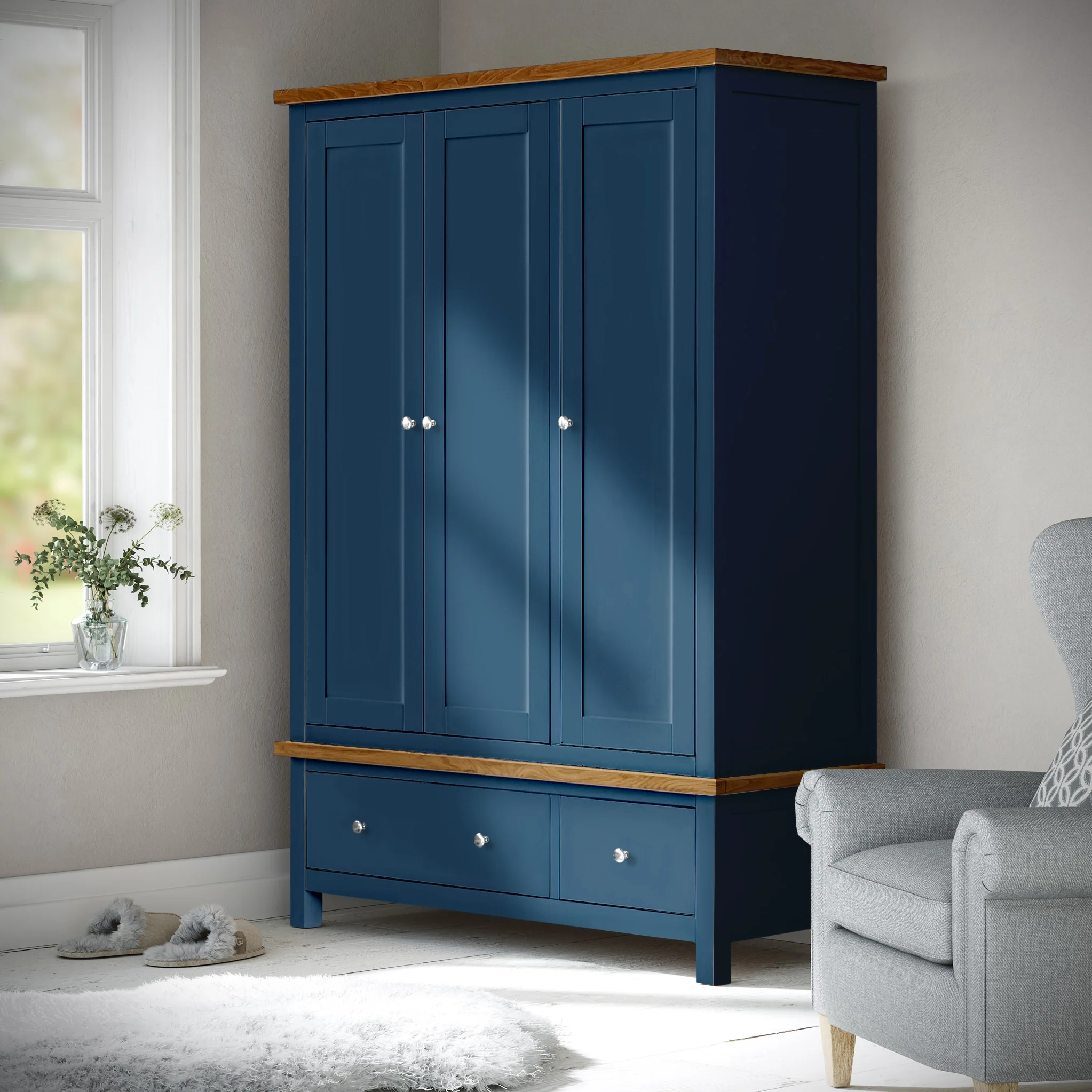 Farro Triple Wardrobe with Drawers - Image 53