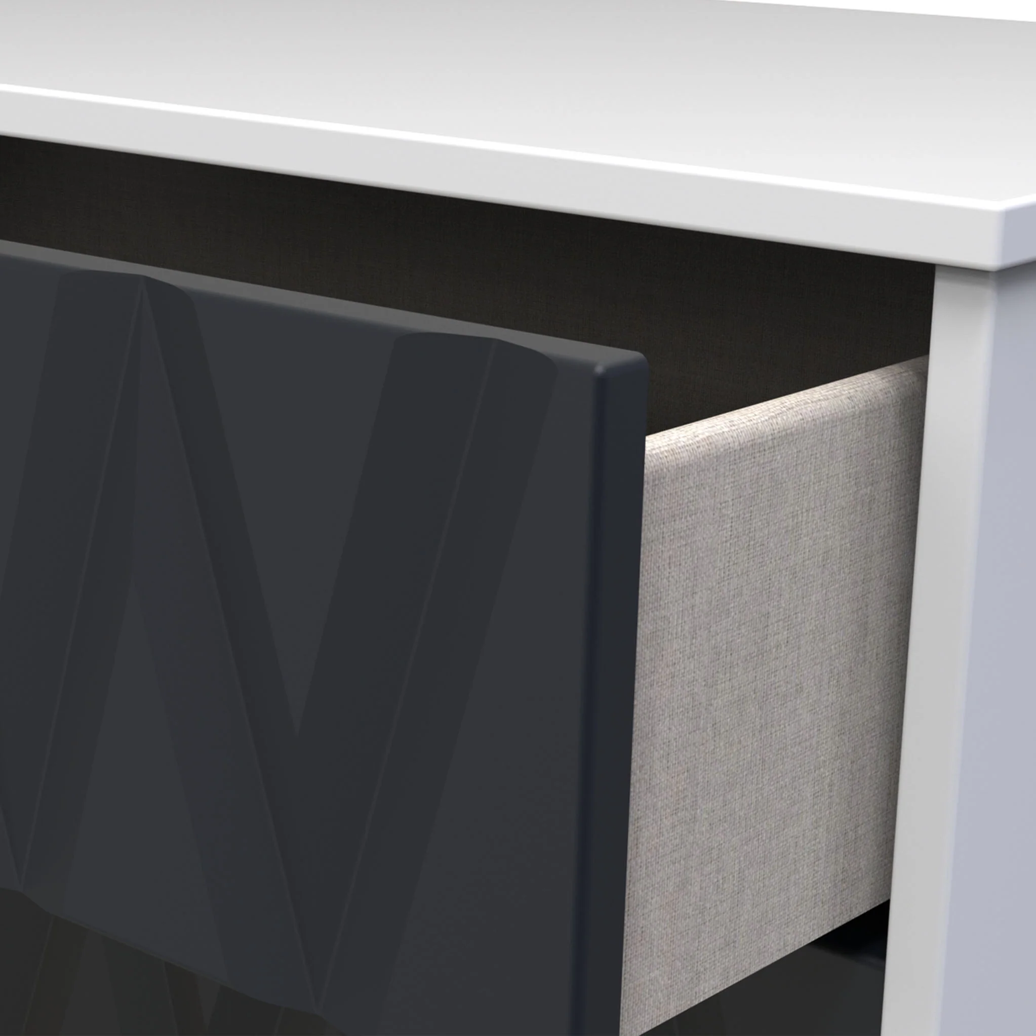 Geo 3 Drawer Chest with Gold Hairpin Legs - Image 7