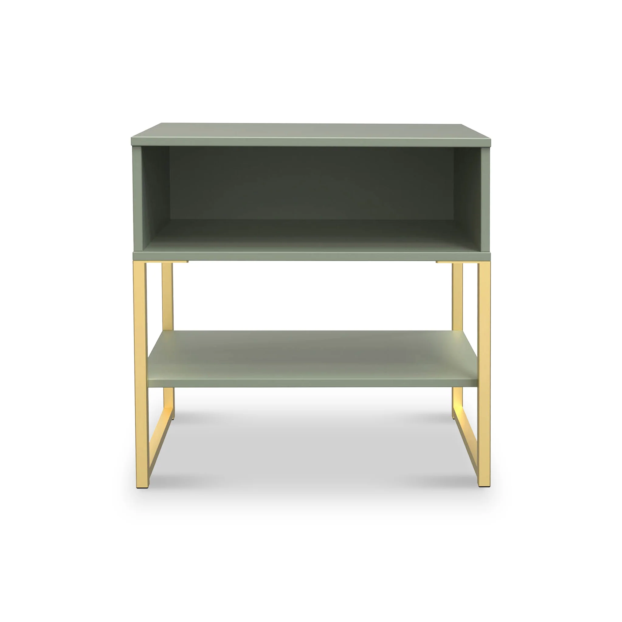 Hudson Open Drawer Bedside Table with Lower Shelf - Image 2