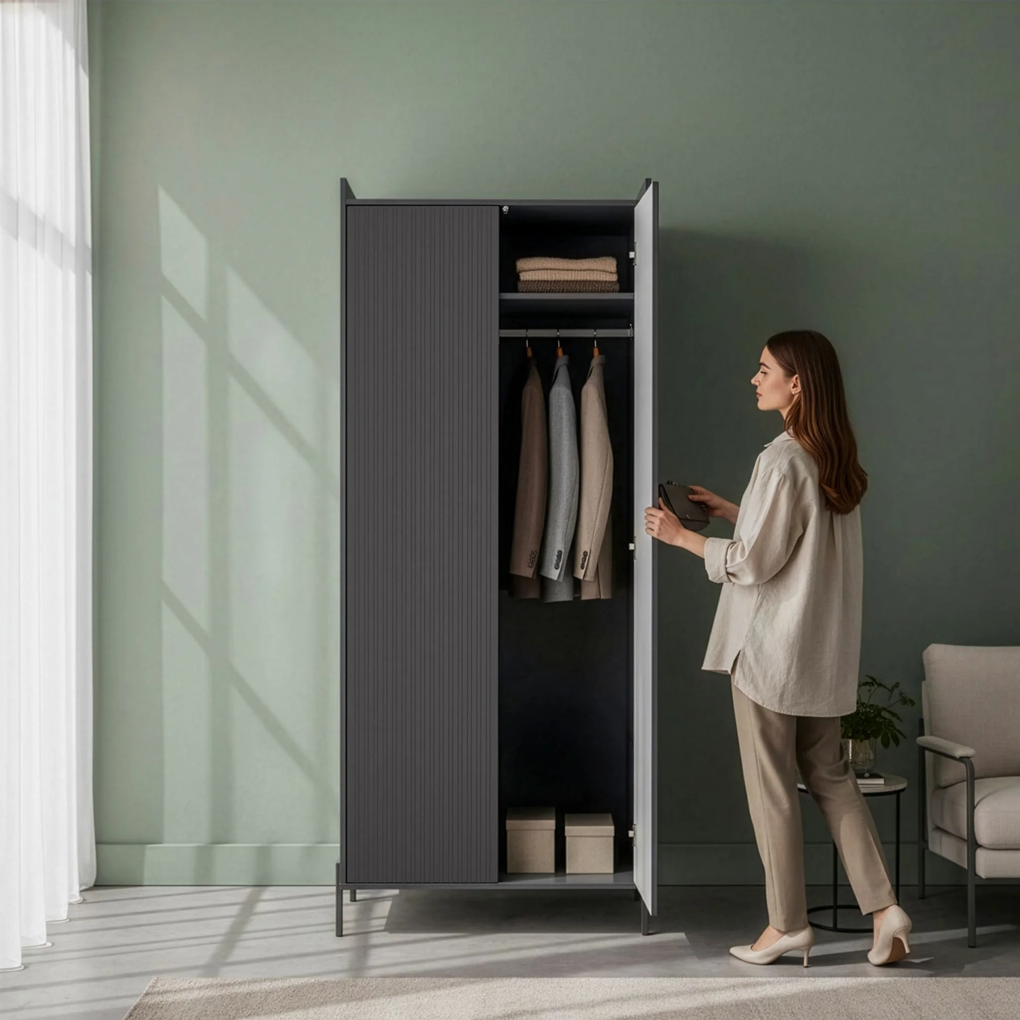 Kenton Double Wardrobe - Image 9