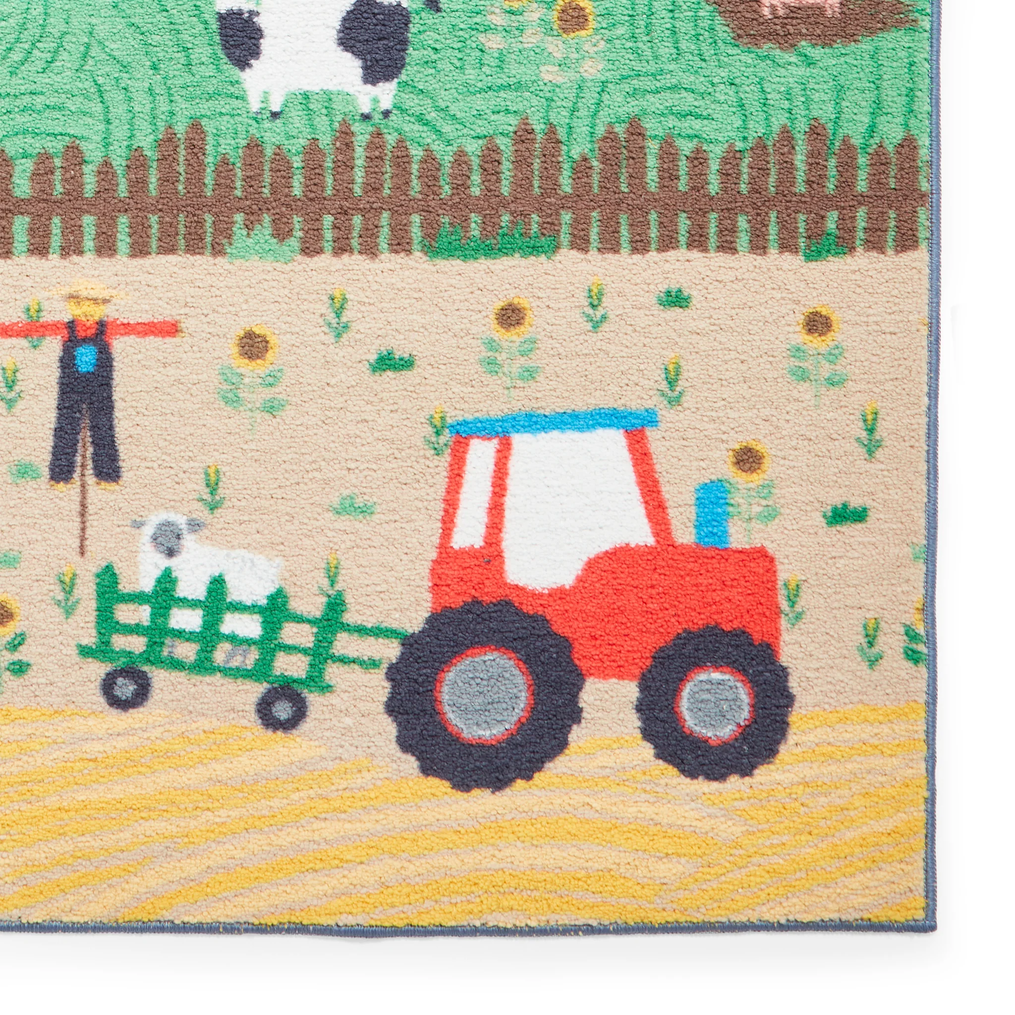 Kids Farmyard Animals Washable Rug - Image 5