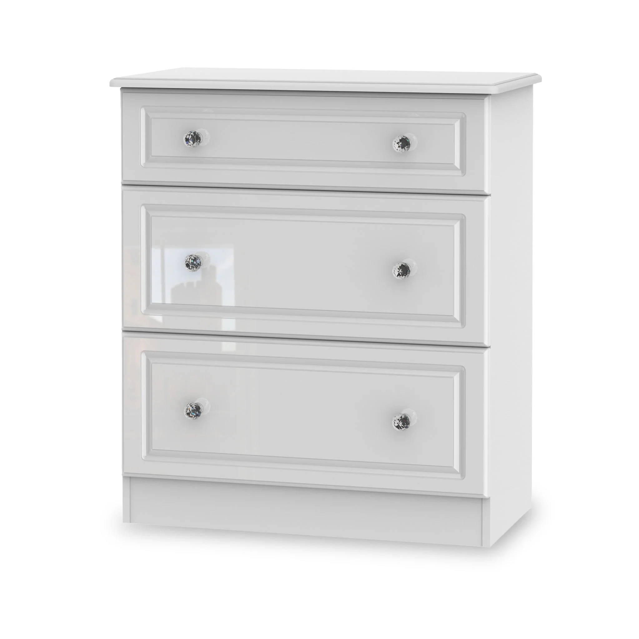 Kinsley White Gloss 4 Piece Bedroom Set - Image 6