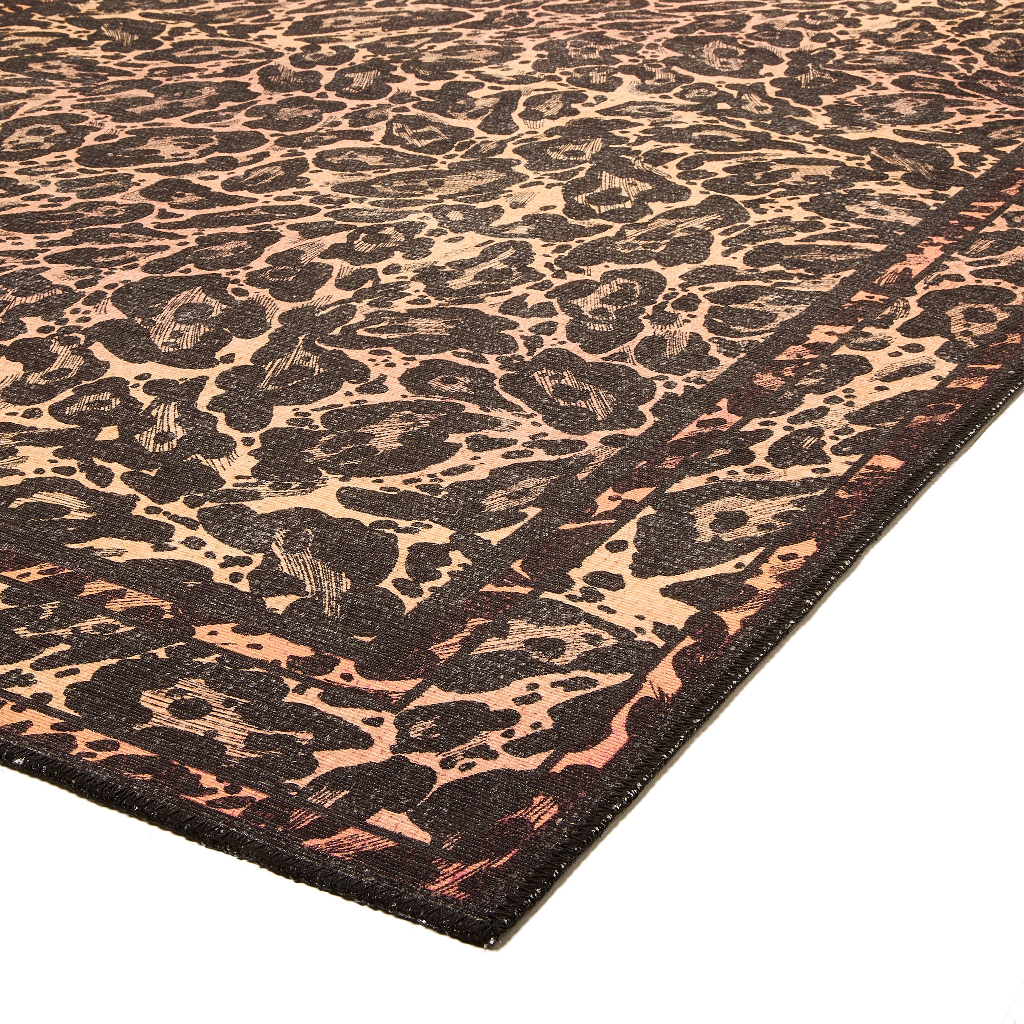 Leopard Washable Flatweave Rug - Image 6