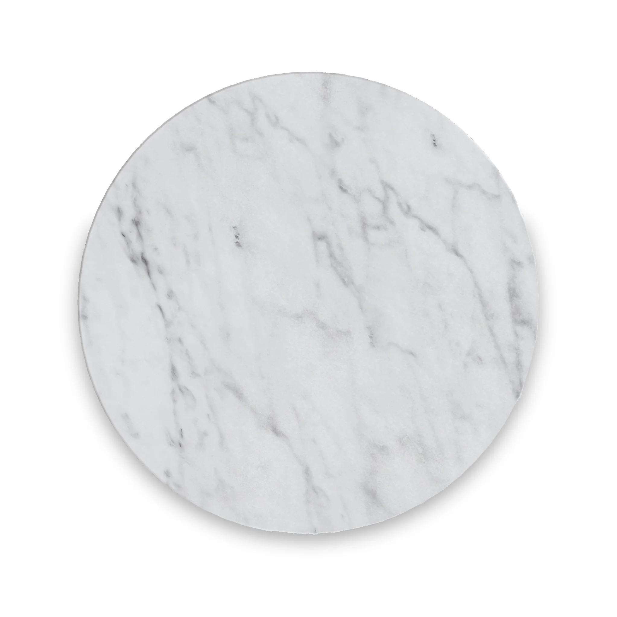 Pimlico Marble Round C Side Table with Grey Frame - Image 3