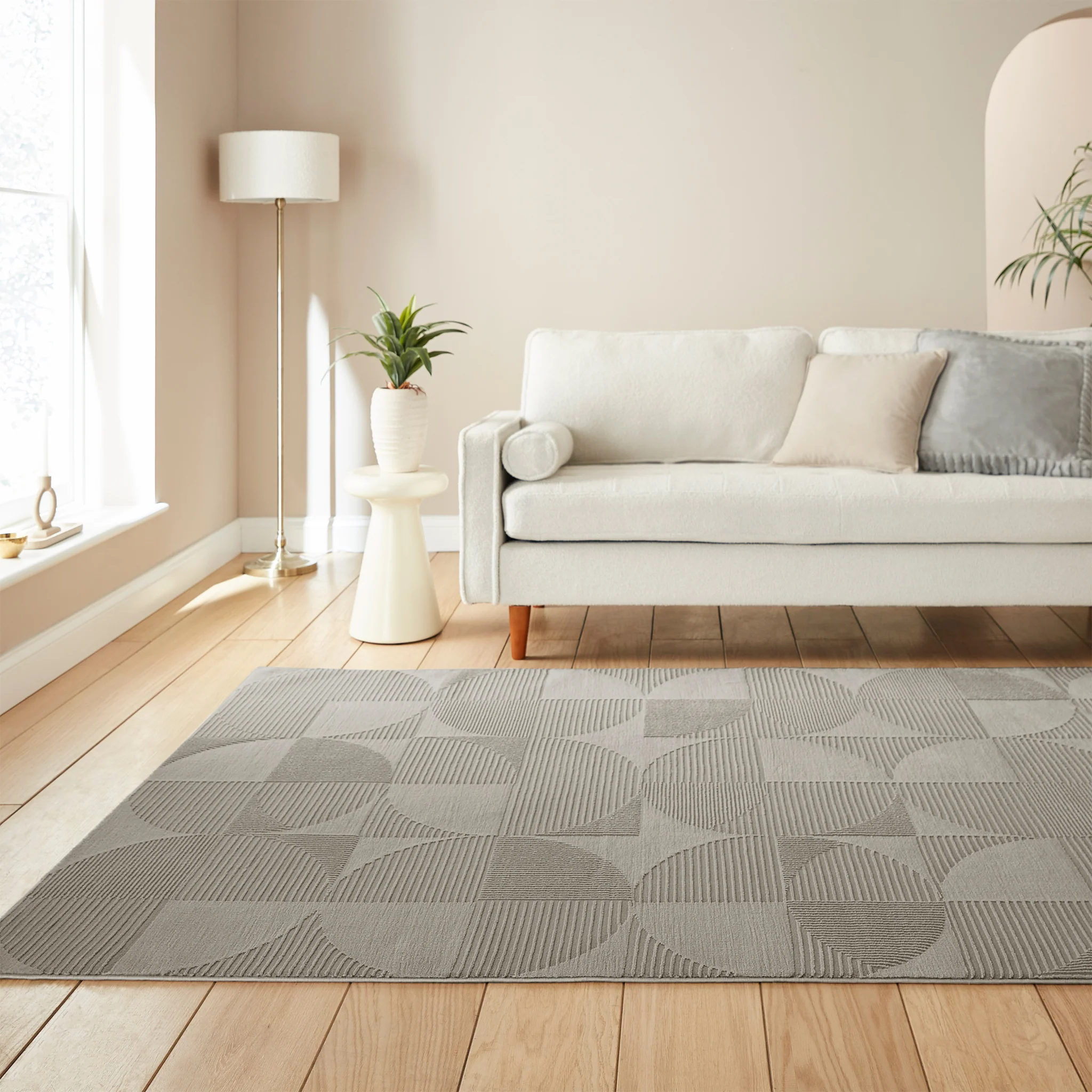 Retro Circles Washable Rug - Image 2