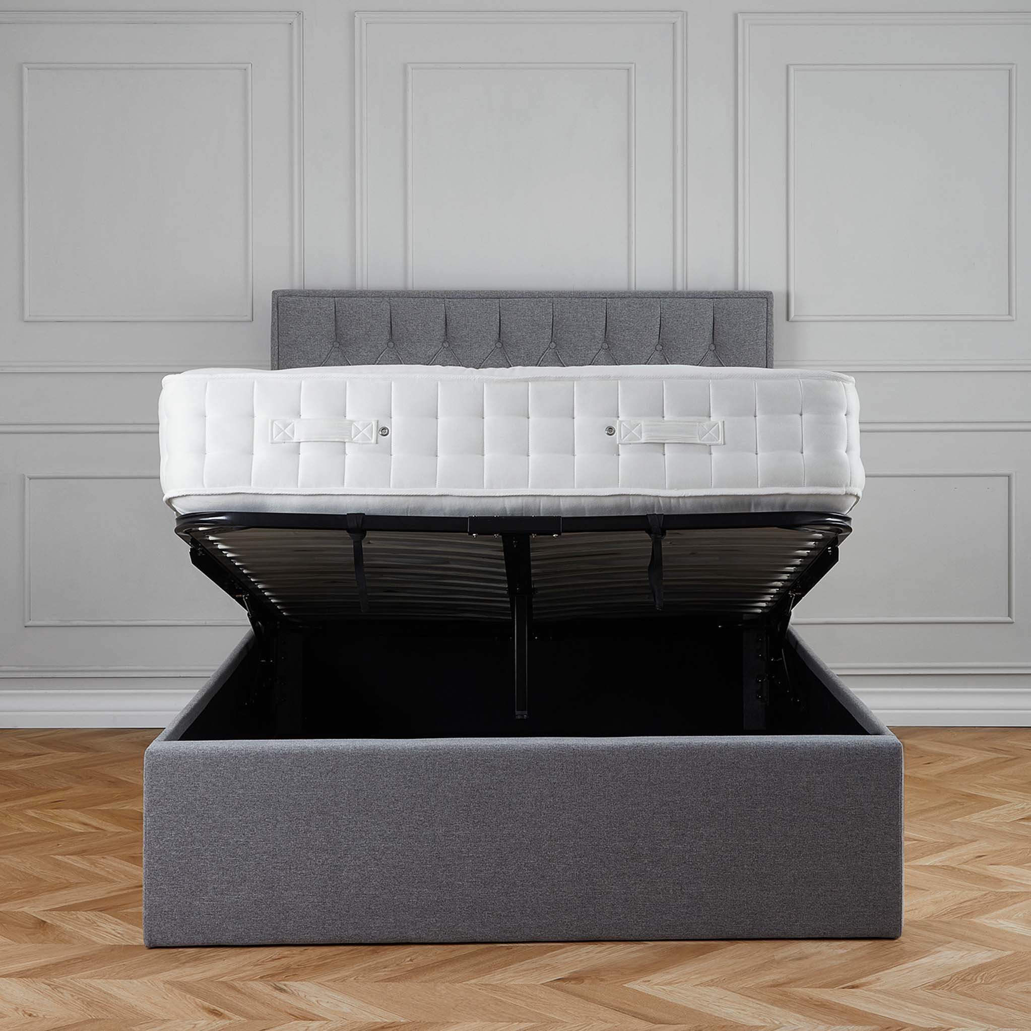 Sutton Upholstered Ottoman Storage Bed Frame - Image 8