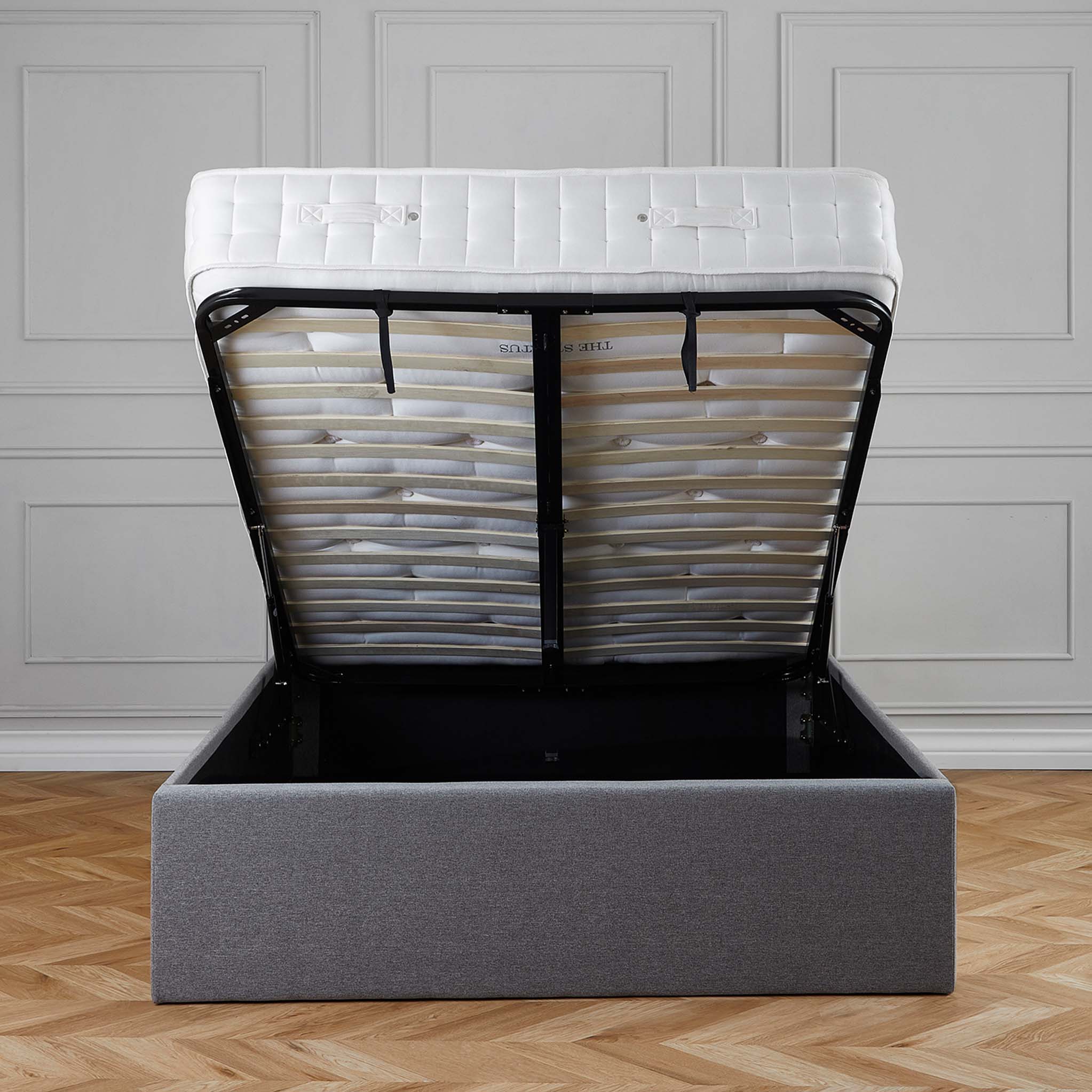 Sutton Upholstered Ottoman Storage Bed Frame - Image 9