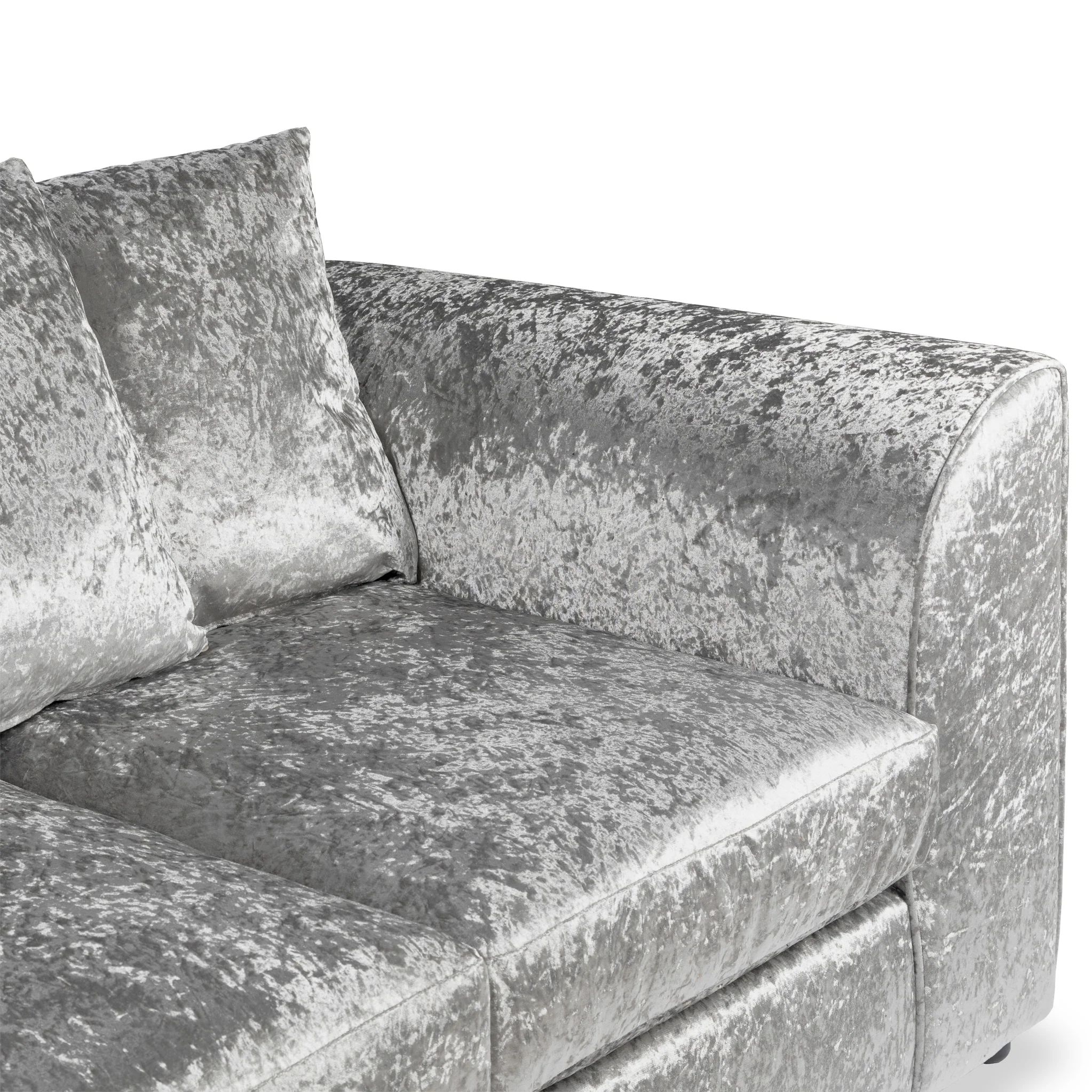 Tamara Crushed Velvet Chaise Sofa - Image 7