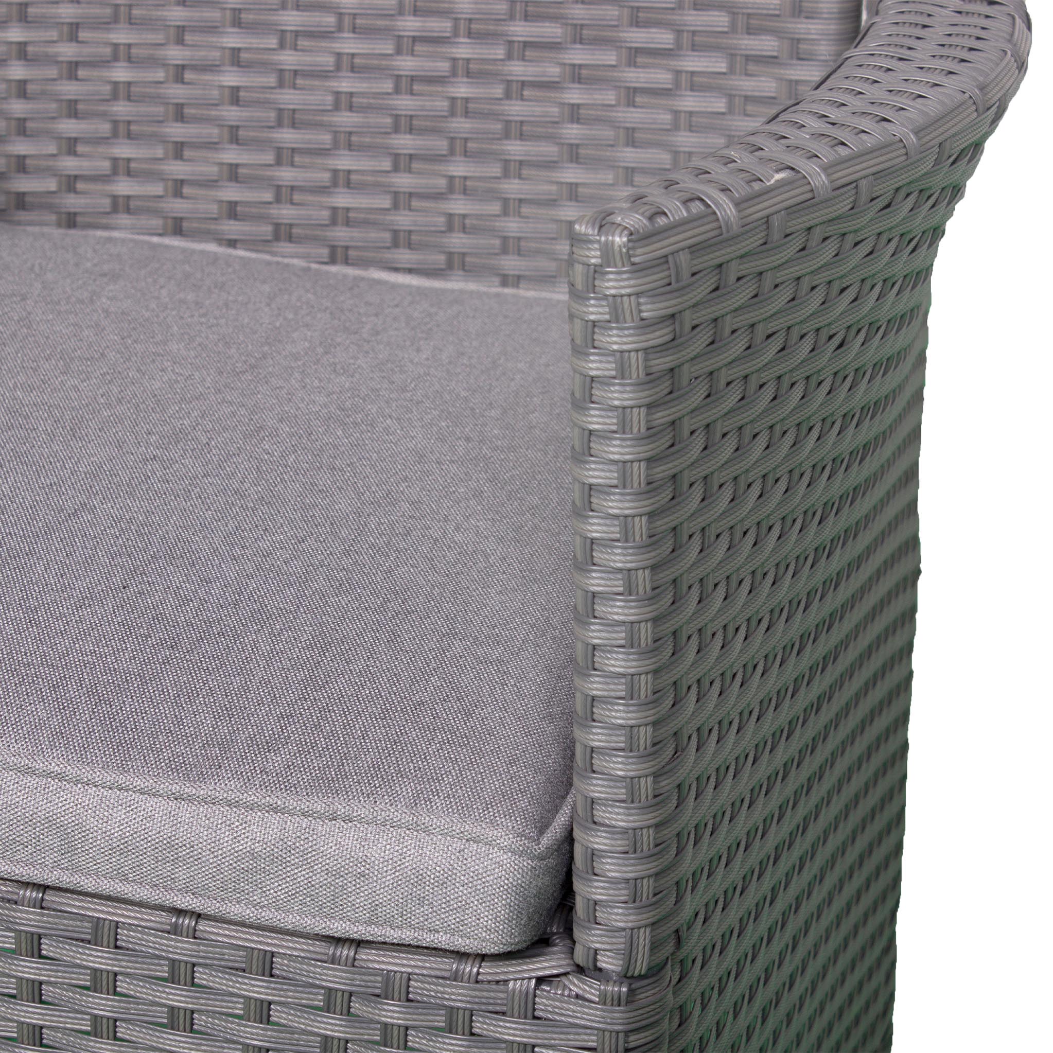 Vada 110cm 4 Seat Rattan Round Dining Set - Image 8