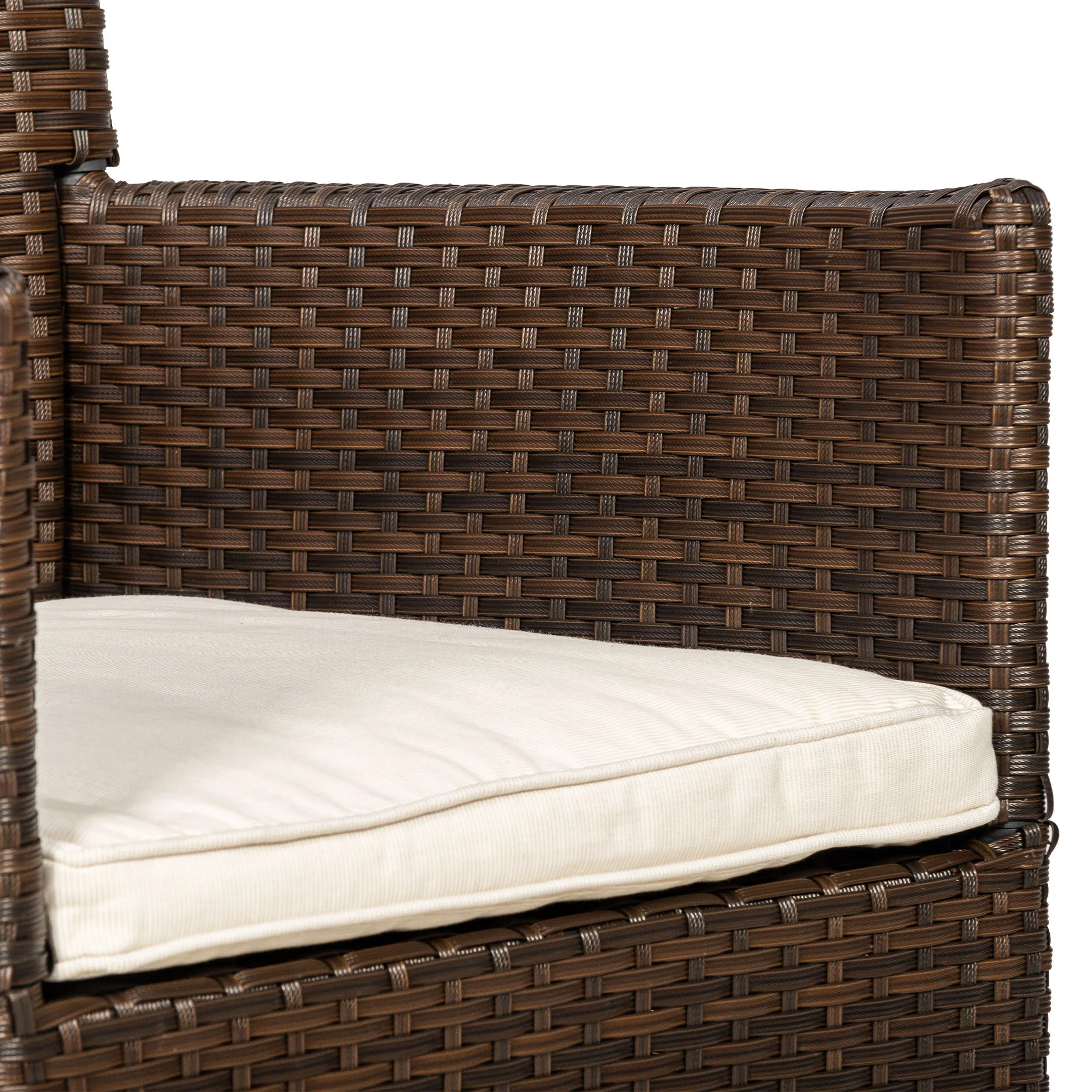 Vada 140cm 6 Seat Rattan Round Dining Set - Image 19